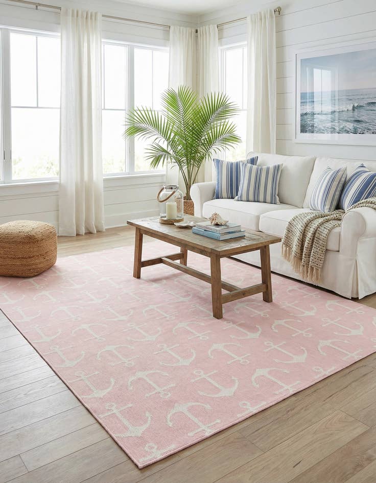 Detail image of  10' x 14'  Washable Coastal Indoor / Outdoor Rug