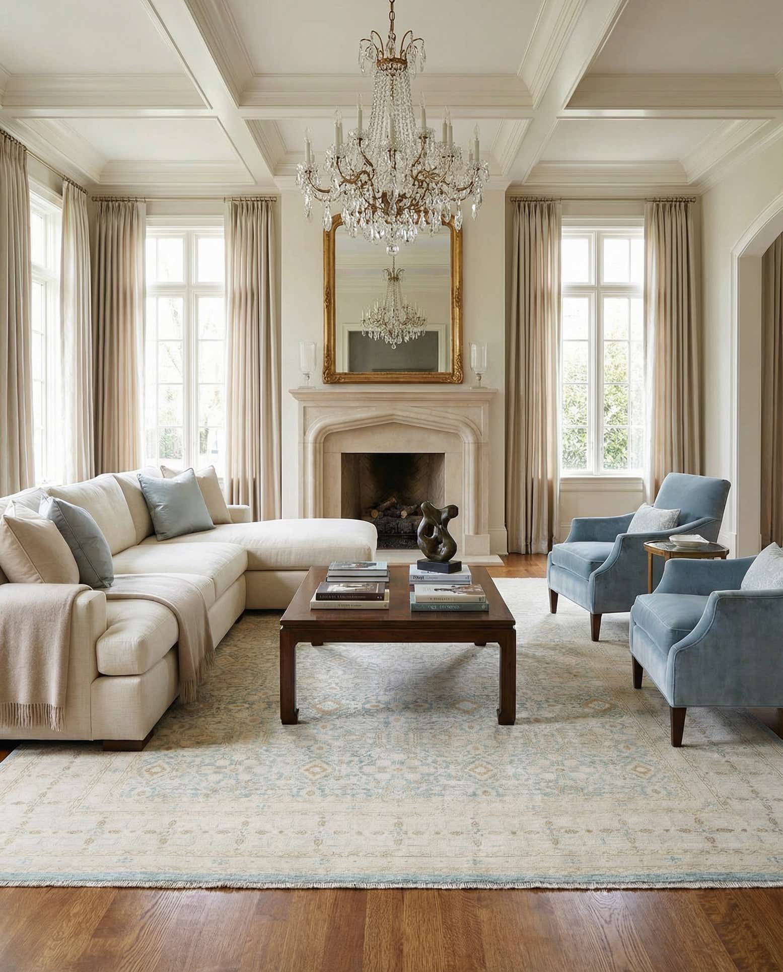 8' 4 x 11' 5 Hand Knotted Ziegler Rug