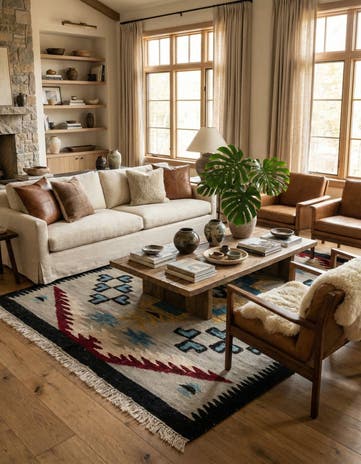 7' 7 x 10' 1 Hand Knotted Moroccan Wool Rug