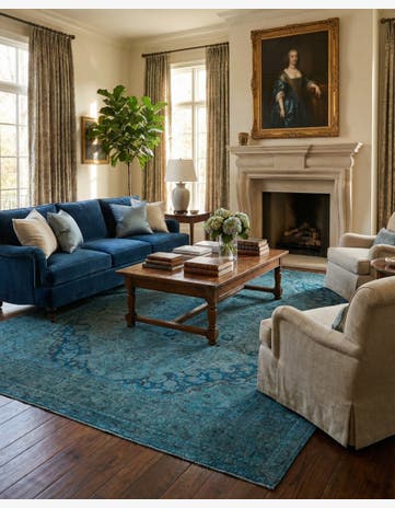 9' 5 x 12' 4 Hand Knotted Ultra Vintage Persian Wool Rug