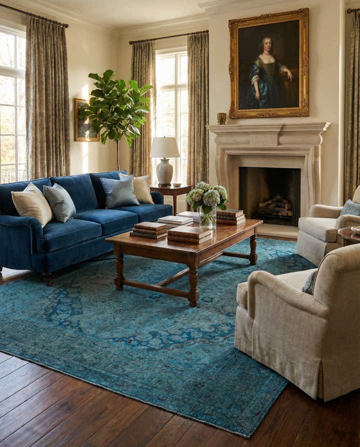 9' 5 x 12' 4 Hand Knotted Ultra Vintage Persian Wool Rug