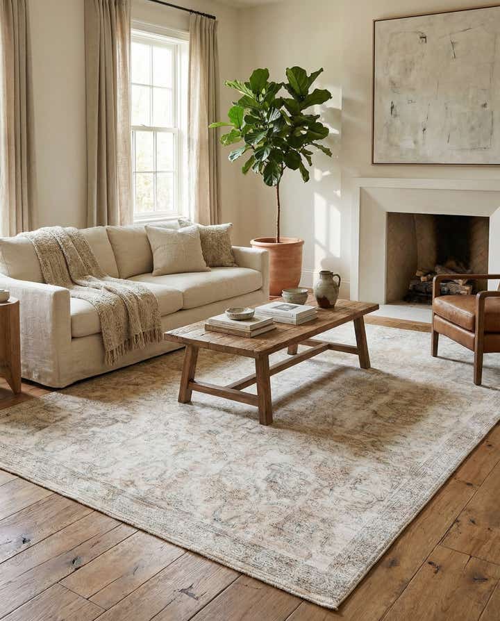 7' x 10' 10 Hand Knotted Ultra Vintage Persian Wool Rug