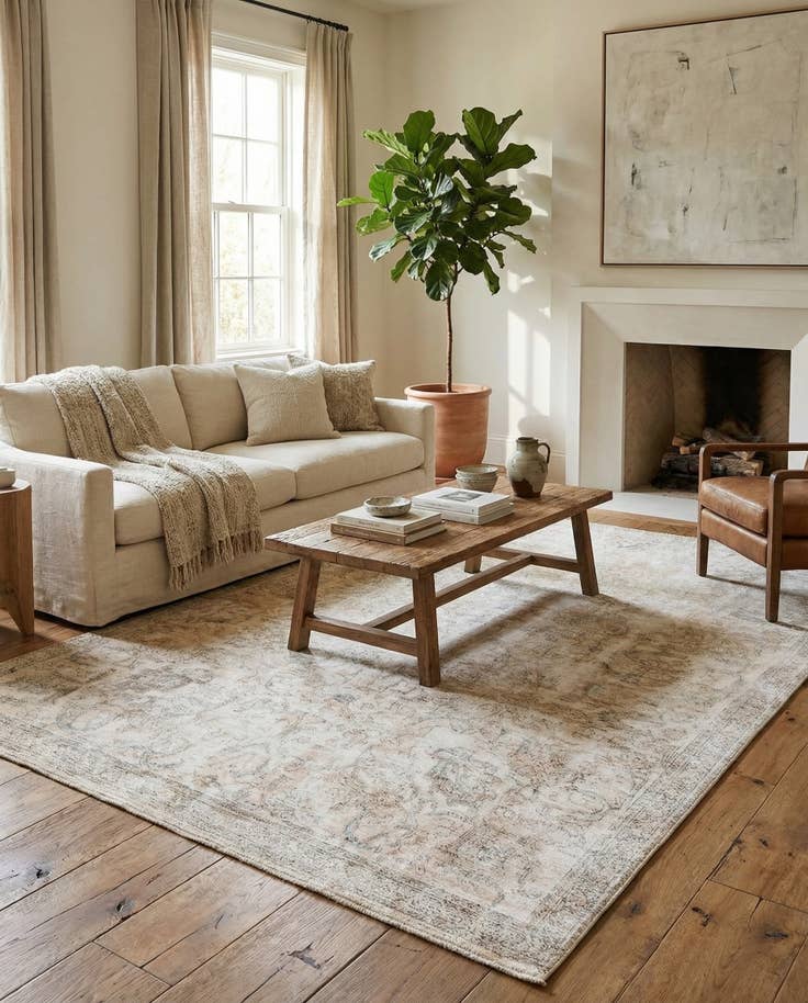 Detail image of 7' x 10' 10 Hand Knotted Ultra Vintage Persian Wool Rug