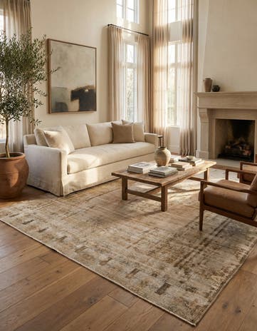 9' 9 x 12' 7 Hand Knotted Ultra Vintage Persian Wool Rug