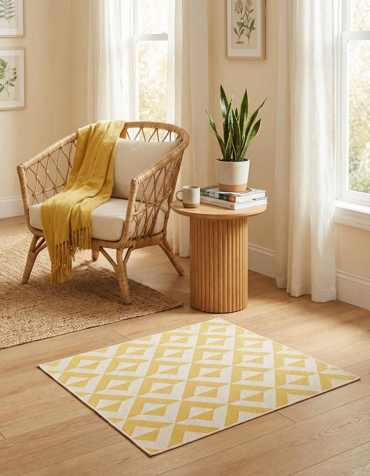 Detail image of 1' 4 x 1' 4  Washable Jill Zarin Napa Indoor / Outdoor Sample Rug