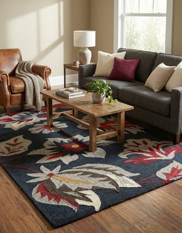 5' 1 x 8' Agra Wool Rug