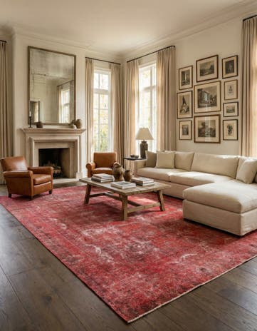 8' 9 x 11' 10 Hand Knotted Ultra Vintage Persian Wool Rug