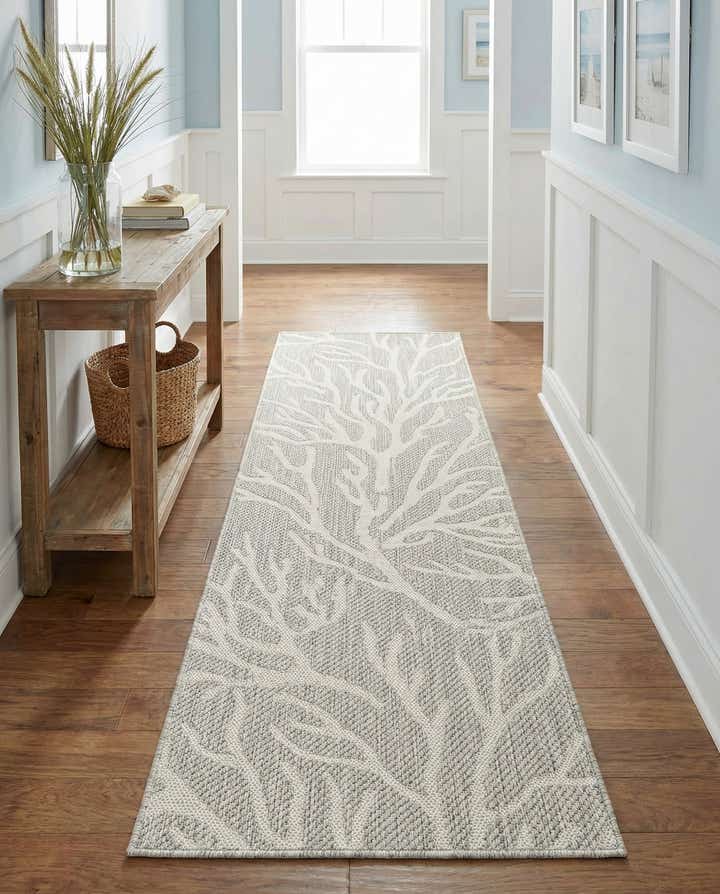 2' x 6' Easy-Clean Coastal Indoor / Outdoor Runner Rug