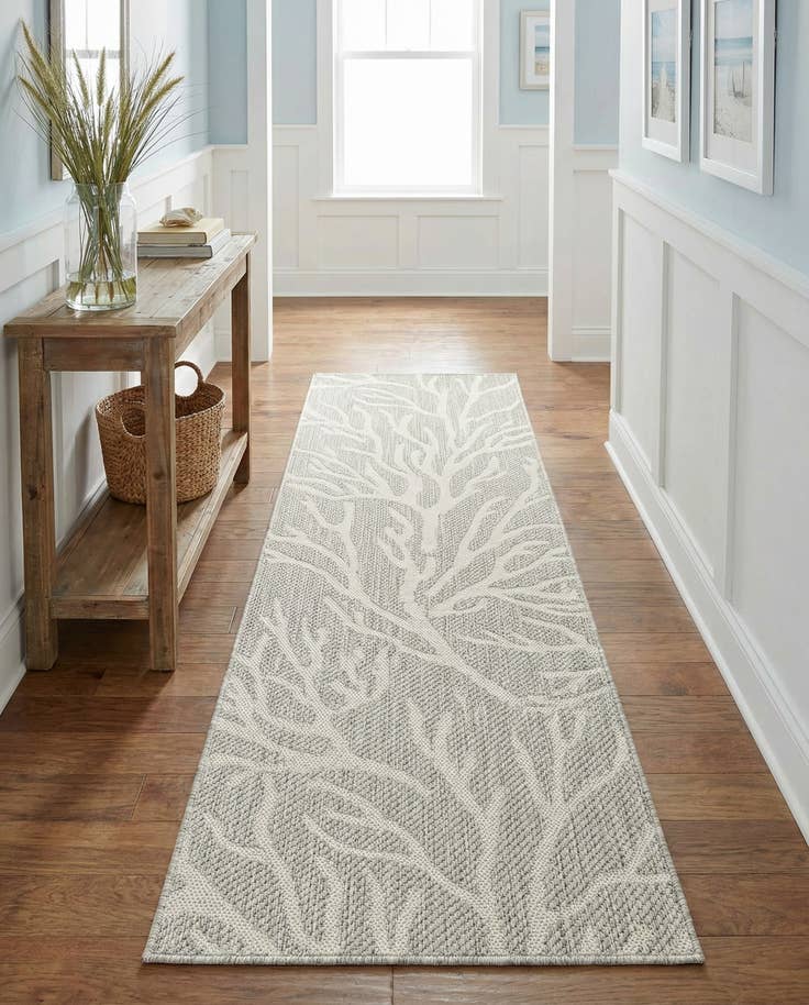Detail image of 2' x 6' Easy-Clean Coastal Indoor / Outdoor Runner Rug