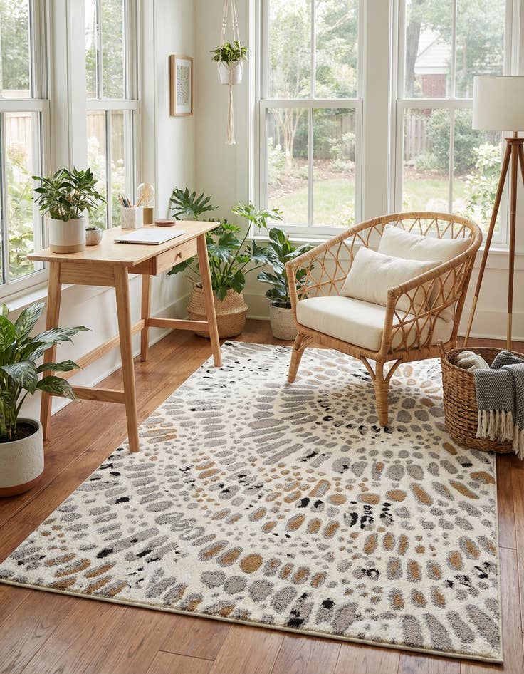 Detail image of 5' x 8' Sepia Rug