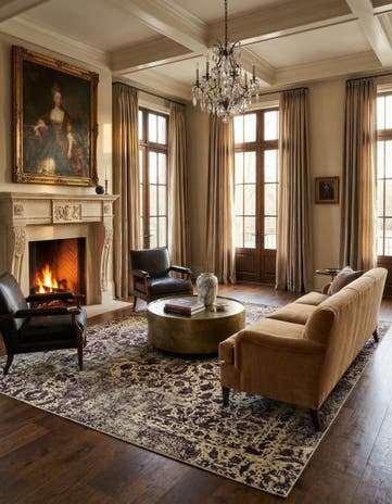 8' 1 x 11' 7 Vintage Royal Wool Rug