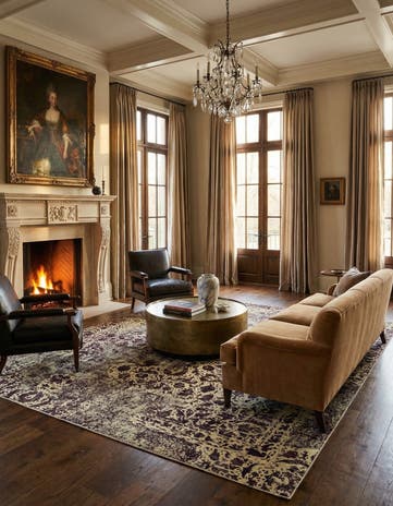 8' 1 x 11' 7 Vintage Royal Wool Rug