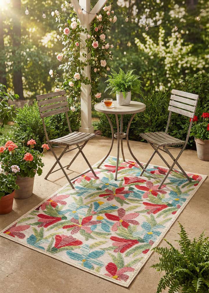 4' x 6' Easy-Clean Casablanca Indoor / Outdoor Rug