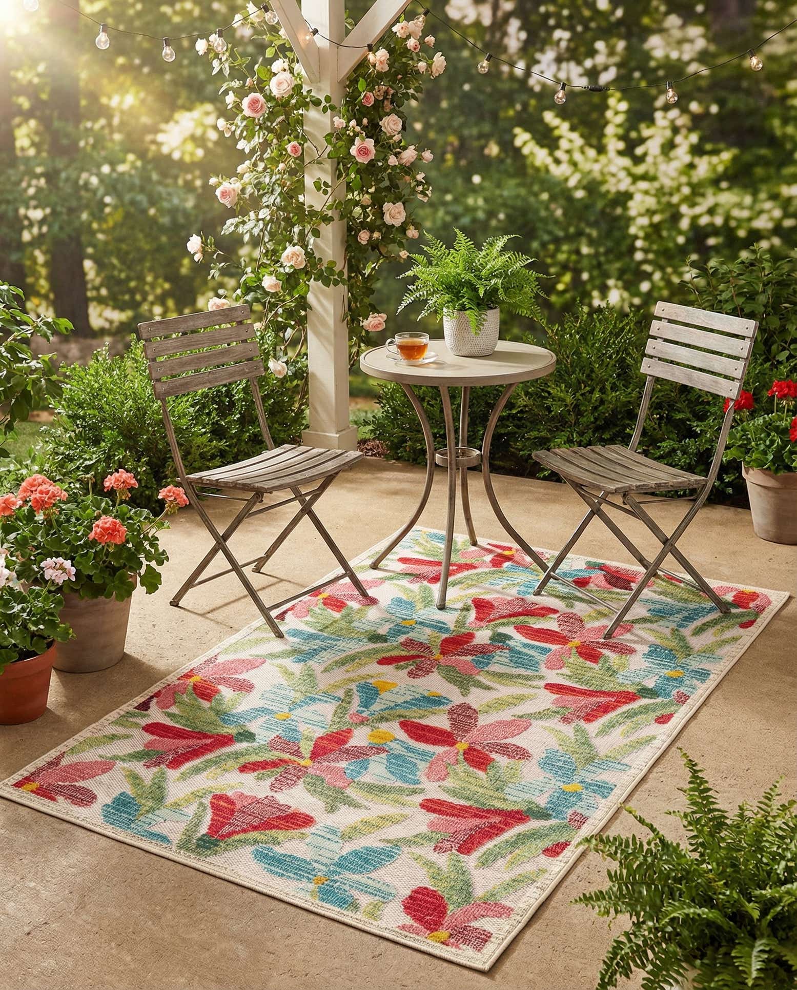 4' x 6' Easy-Clean Casablanca Indoor / Outdoor Rug