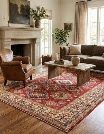 5' 11 x 8' 2 Hand Knotted Kazak Oriental Rug