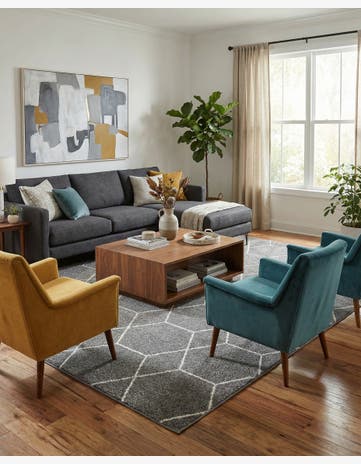 7' x 10' Trellis Frieze Rug