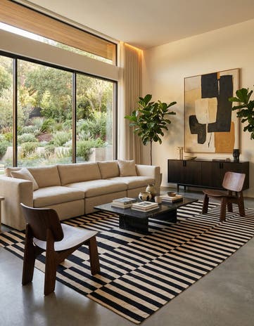 8' 4 x 9' 6 Hand Woven Kilim Modern Wool Rug