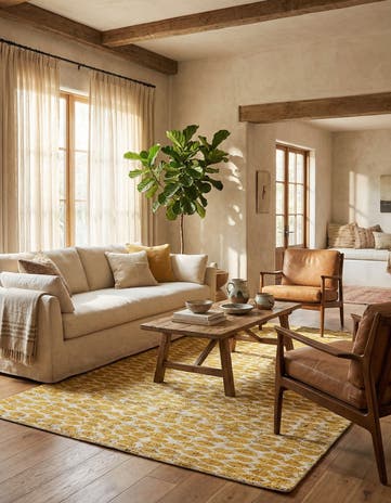 5' x 8' 1 Hand Knotted Moroccan Wool Rug