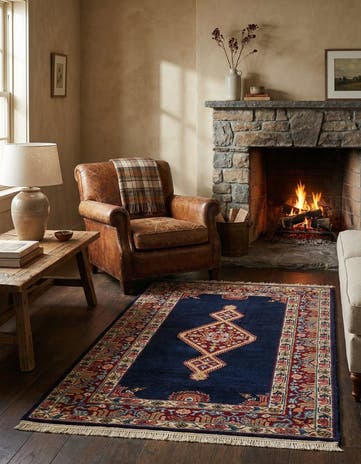 2' 10 x 5' Hand Knotted Hamedan Wool Rug