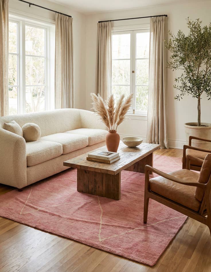 Detail image of  5' 6 x 8' 6  Hand Knotted Darya Wool Rug