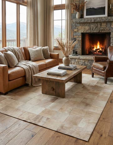 5' 1 x 8' Cowhide Rug