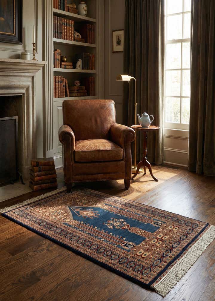 2' 8 x 4' 3 Hand Knotted Bokhara Oriental Wool Rug