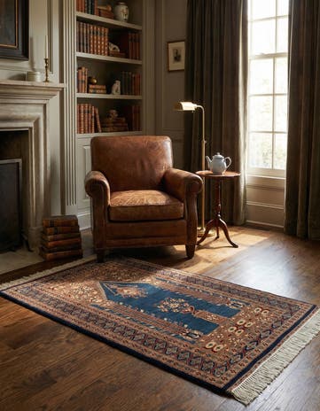 2' 8 x 4' 3 Hand Knotted Bokhara Oriental Wool Rug