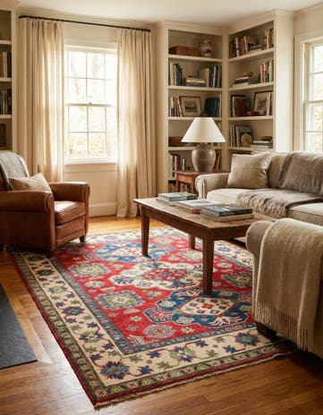 5' x 6' 5 Hand Knotted Kazak Rug