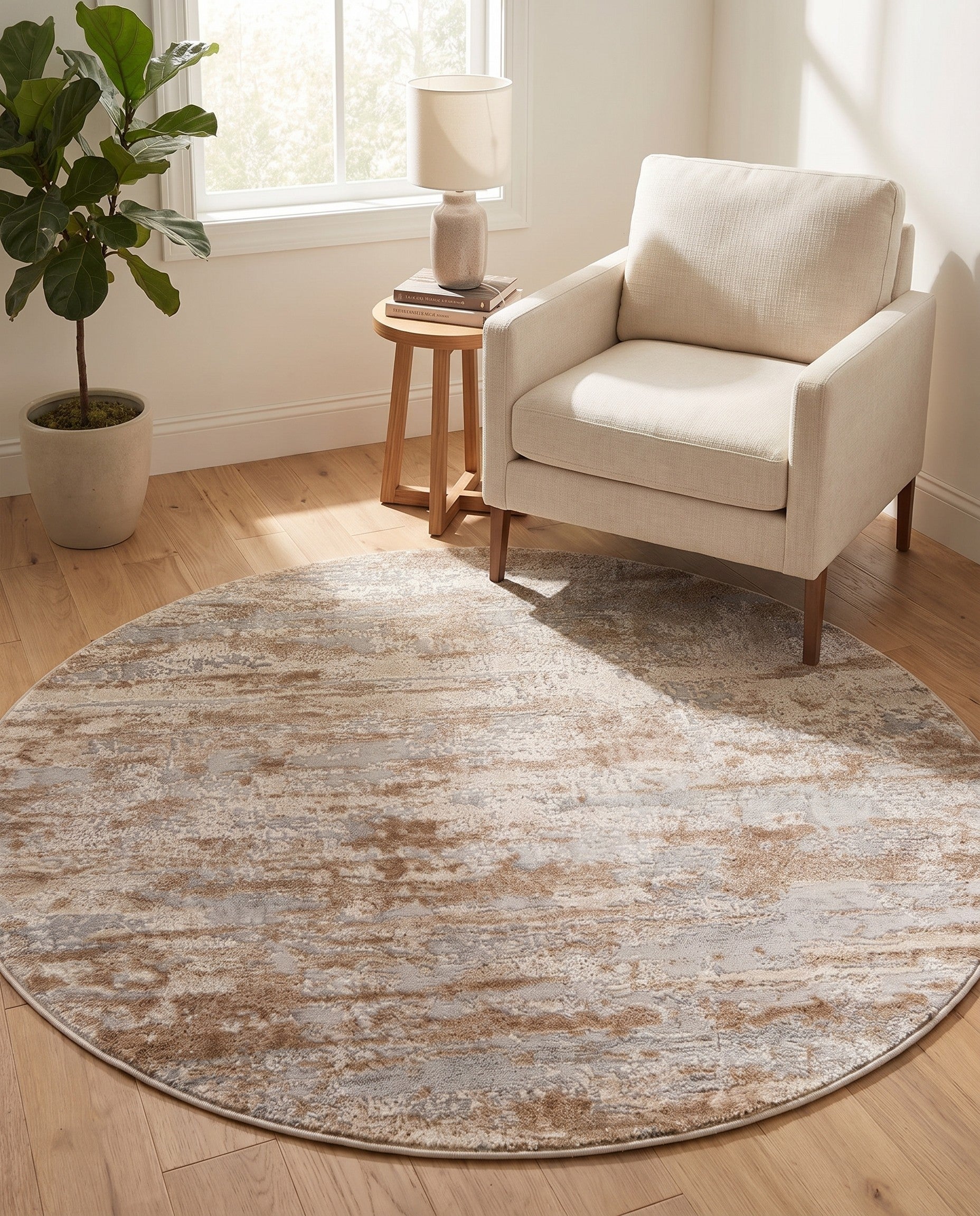 4' x 4' Caspian Round Rug