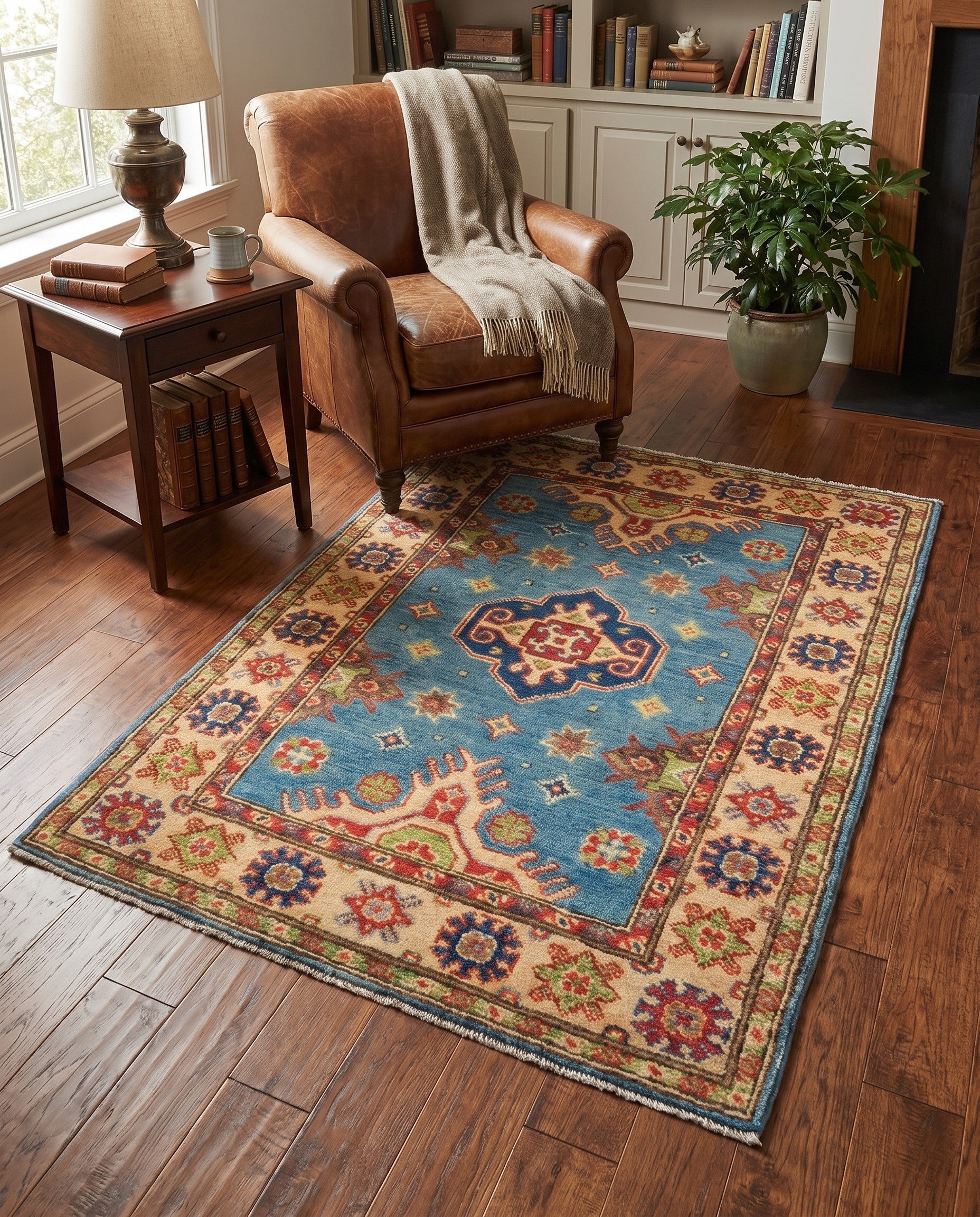 2' 8 x 4' 3 Hand Knotted Kazak Rug