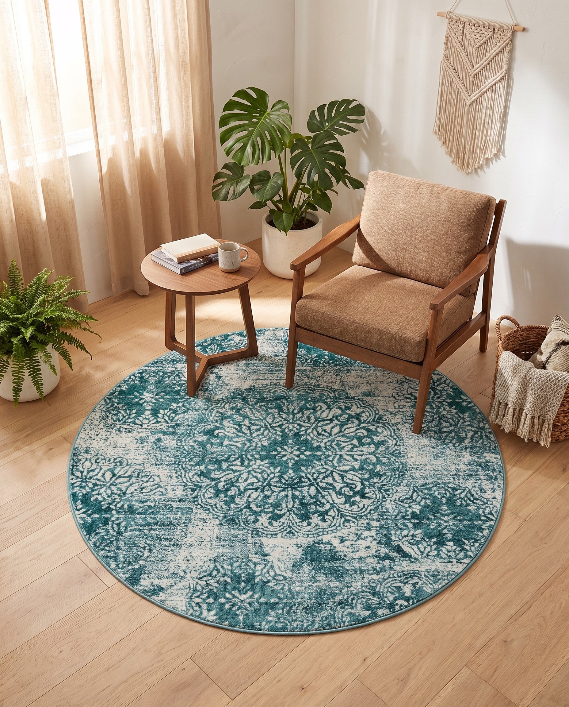 5' 3 x 5' 3 Monaco Round Rug