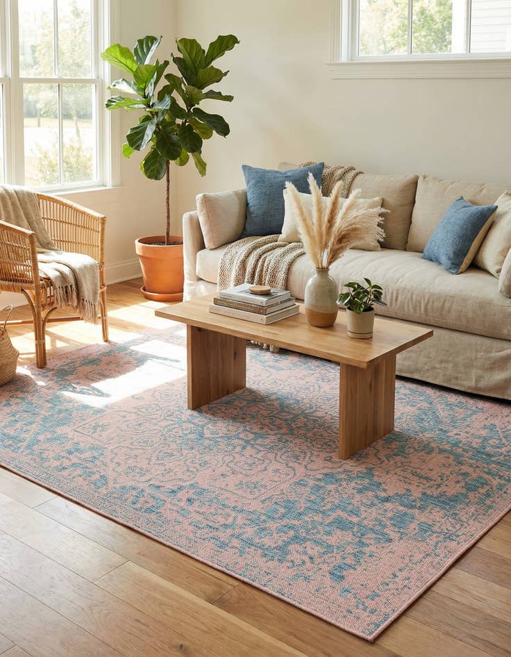 Detail image of 5' 3 x 8'  Washable Jill Zarin Dubai Indoor / Outdoor Rug