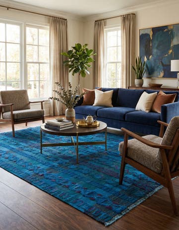 5' 10 x 8' 7 Hand Knotted Darya Wool Rug