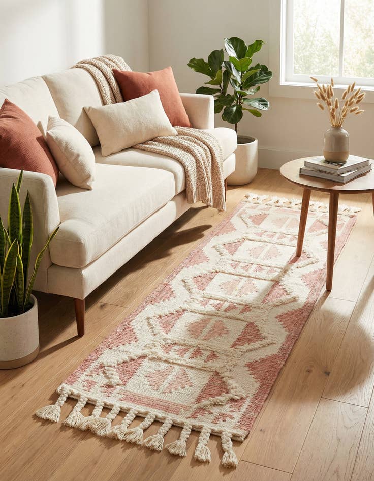 Detail image of  2' 2 x 6' 1  Hand Woven Arizona Wool Runner Rug