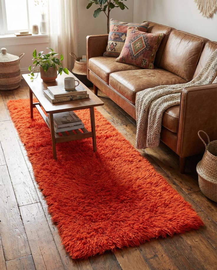 Detail image of 2' 6 x 5' Hand Knotted Moroccan Wool Rug