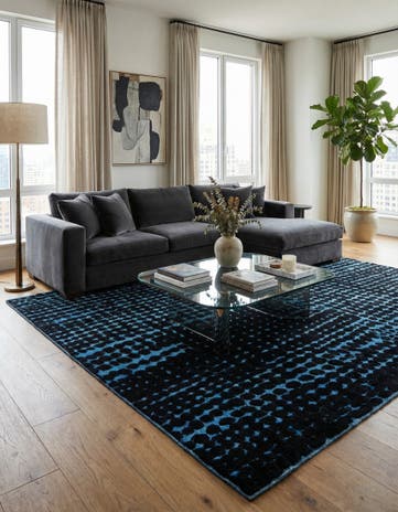 6' 6 x 10' Hand Knotted Darya Wool Rug