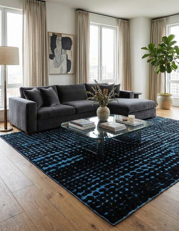 6' 6 x 10' Hand Knotted Darya Wool Rug