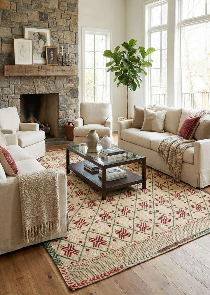 9' 10 x 14' 2 Hand Knotted Darya Wool Rug