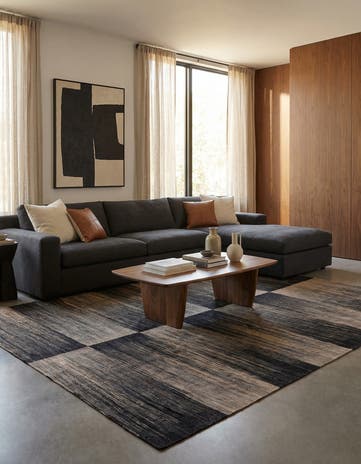 8' 4 x 9' 9 Hand Woven Kilim Modern Wool Rug