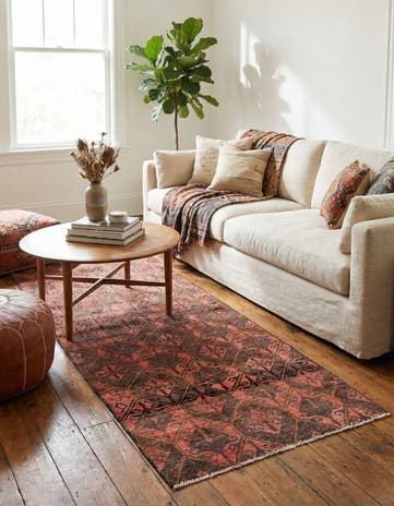 3' x 7' Hand Knotted Ultra Vintage Persian Wool Runner Rug
