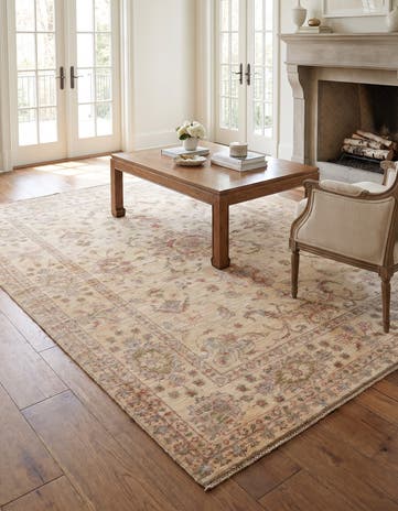 5' 11 x 8' 3 Hand Knotted Ziegler Rug