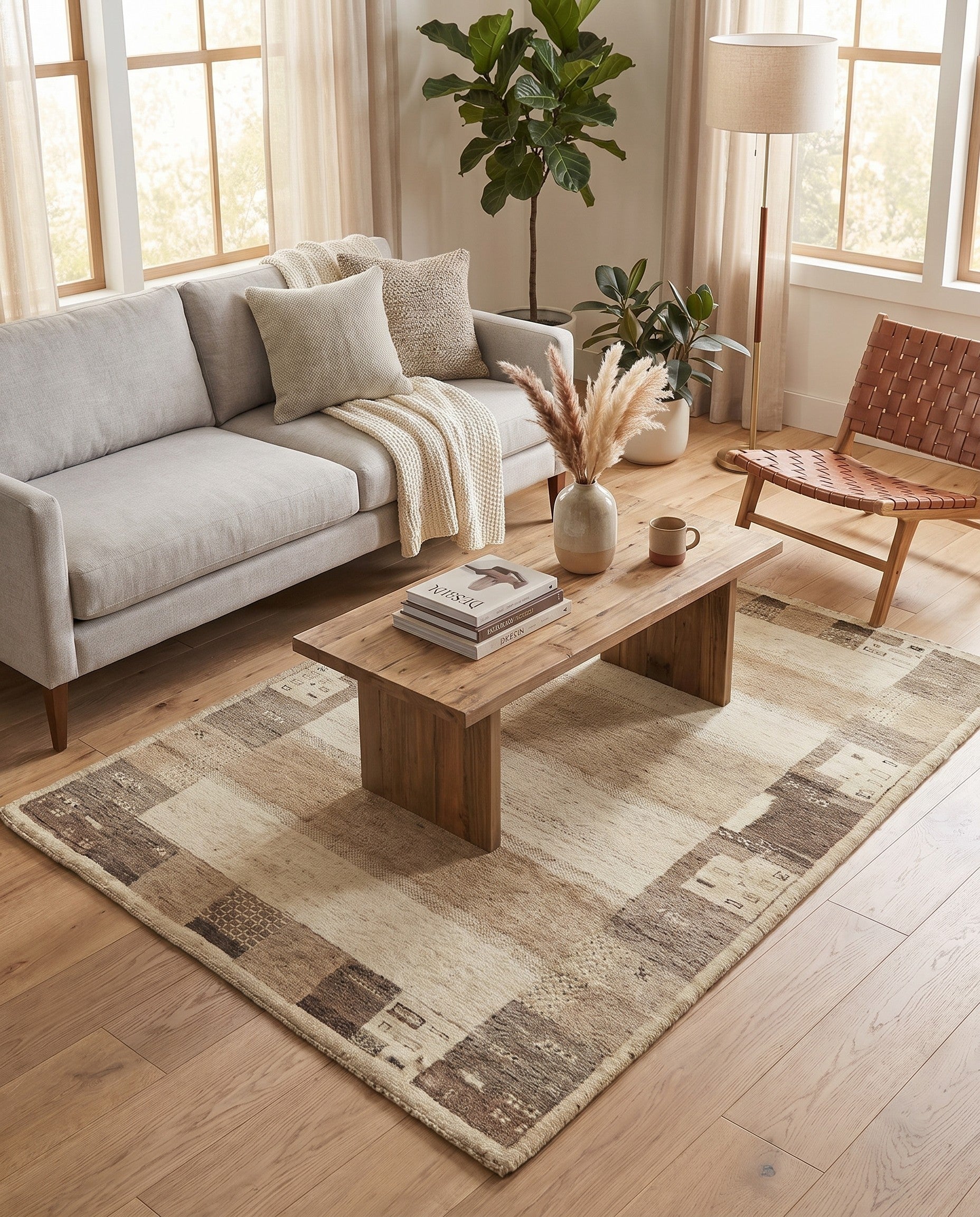 3' 10 x 6' Hand Knotted Kashkuli Gabbeh Wool Rug