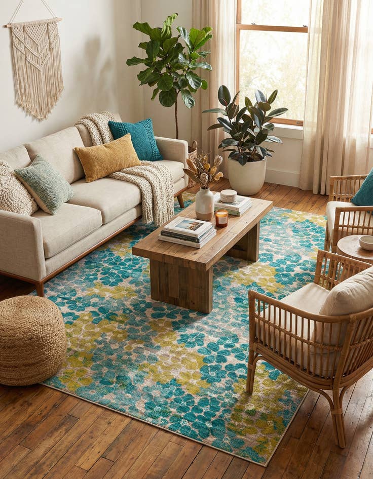 Detail image of  9' x 12' Azalea Rug