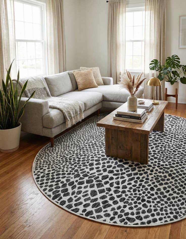 Detail image of 5' 3 x 8'  Washable Jill Zarin Cape Town Indoor / Outdoor Oval Rug