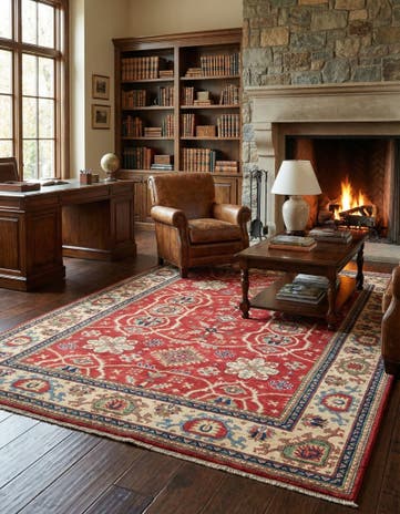 5' 8 x 7' 10 Hand Knotted Kazak Rug