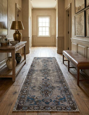 3' 7 x 10' 2 Hamedan Runner Rug