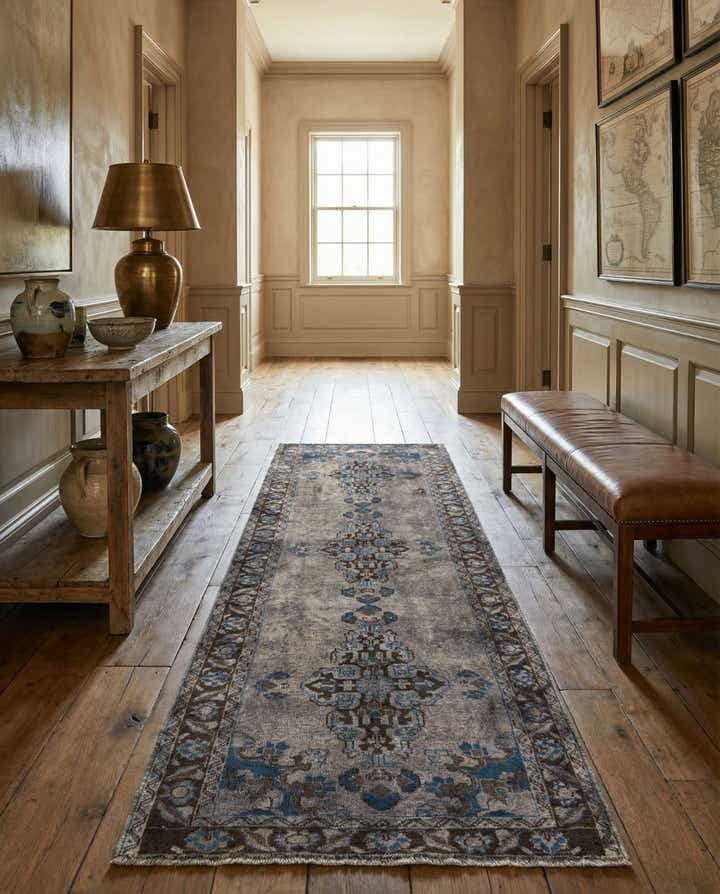 3' 7 x 10' 2 Hamedan Runner Rug