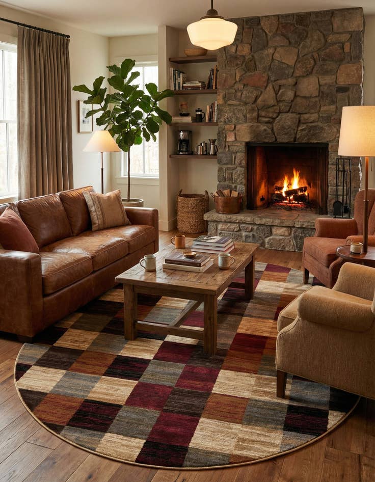 Detail image of 7' 10 x 10' Coffee Shop Oval Rug