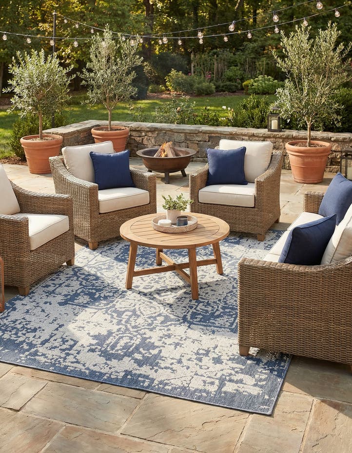 7' 10 x 10' Easy-Clean Traditional Indoor / Ou...