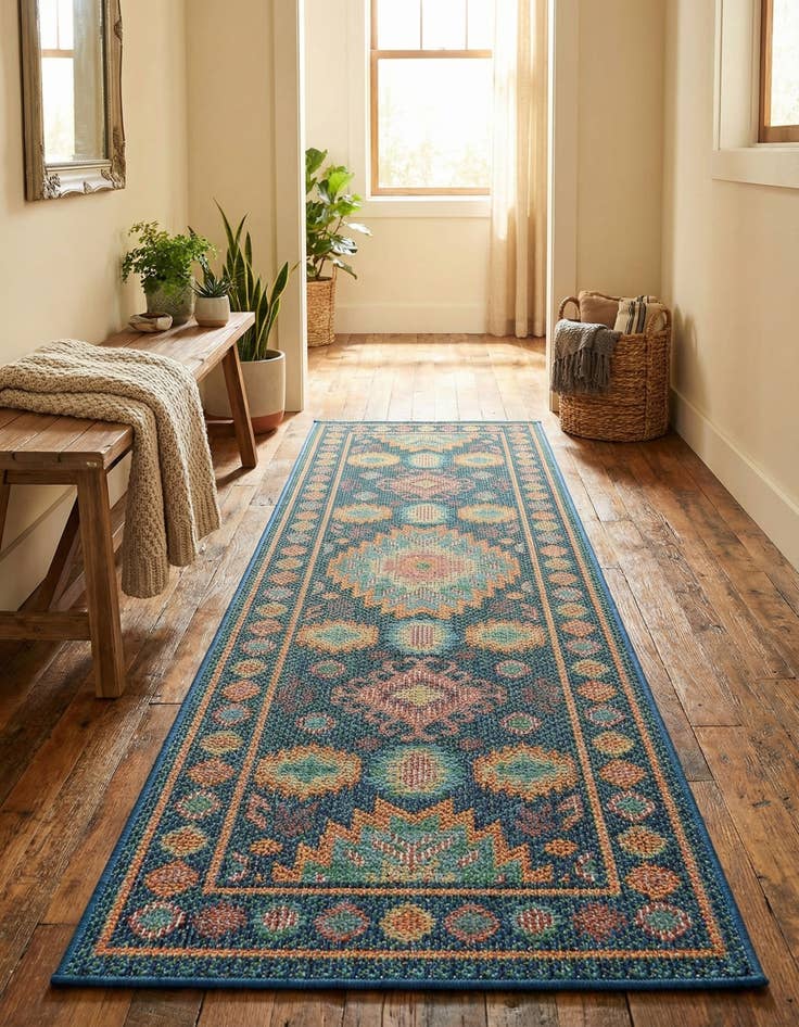Detail image of 2' x 6' 1 Easy-Clean Baja Indoor / Outdoor Runner Rug